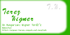 terez wigner business card